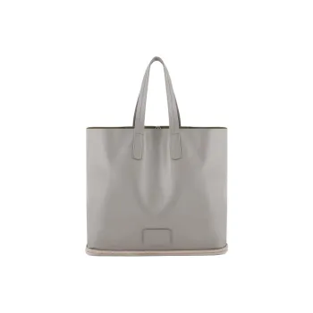 AMANI Calfskin Tote Bag, Shopping Bag, Handbag Unisex Gray