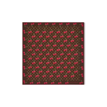 LOUIS VUITTON Silk Scarves Unisex Brown