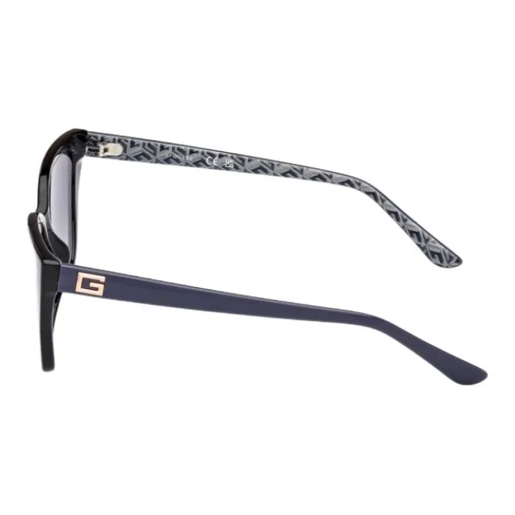 GUESS Injection Cat Eye Sunglasses Women's Black-4