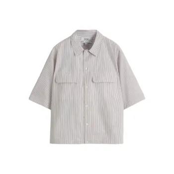 COS Shirts Men Pink/Stripes
