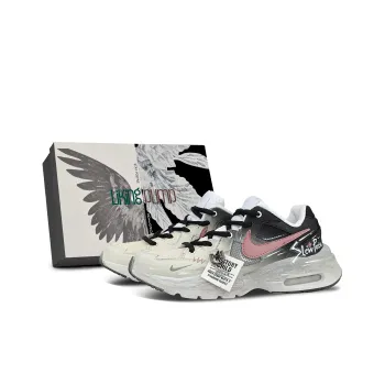 Nike Air Max Fusion Shock Absorbers Low Top Casual Running Shoes Unisex Peach