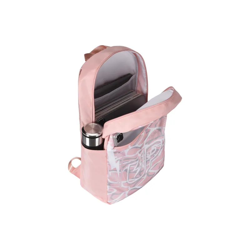 TURN UP Polyester Backpack Women's Pink-3