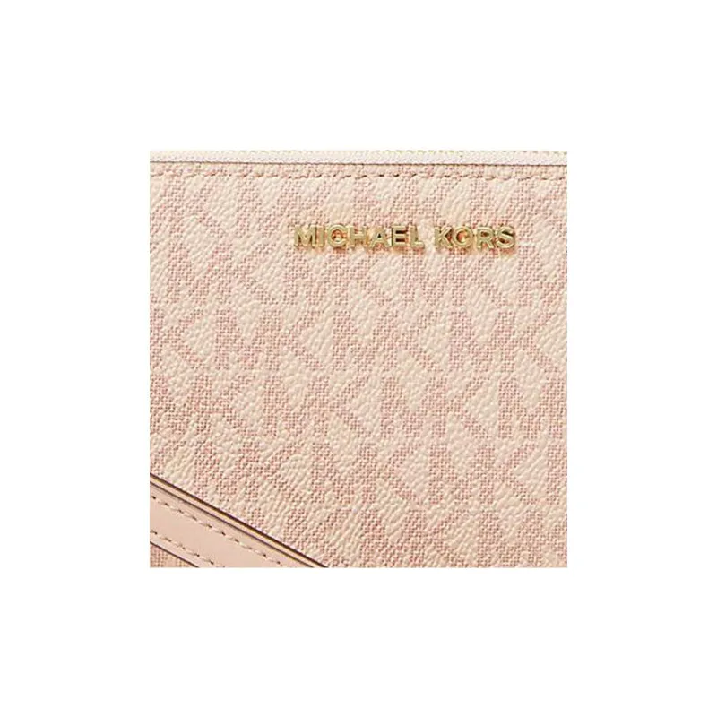 MICHAEL KORS Adele Canvas Wallet Women's Ballet Pink-4