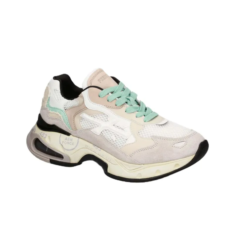 PREMIATA Sharky Low Top Casual Shoes Women's White-2