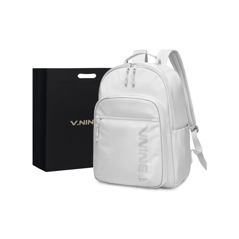 V.NINE Fabric Backpack Tubas Unisex Moon Gray/Star Diamond Black-0