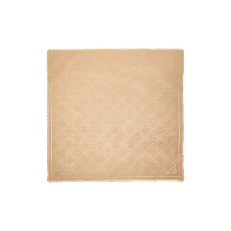 PRADA Silk Knit Scarves Women's Beige-0