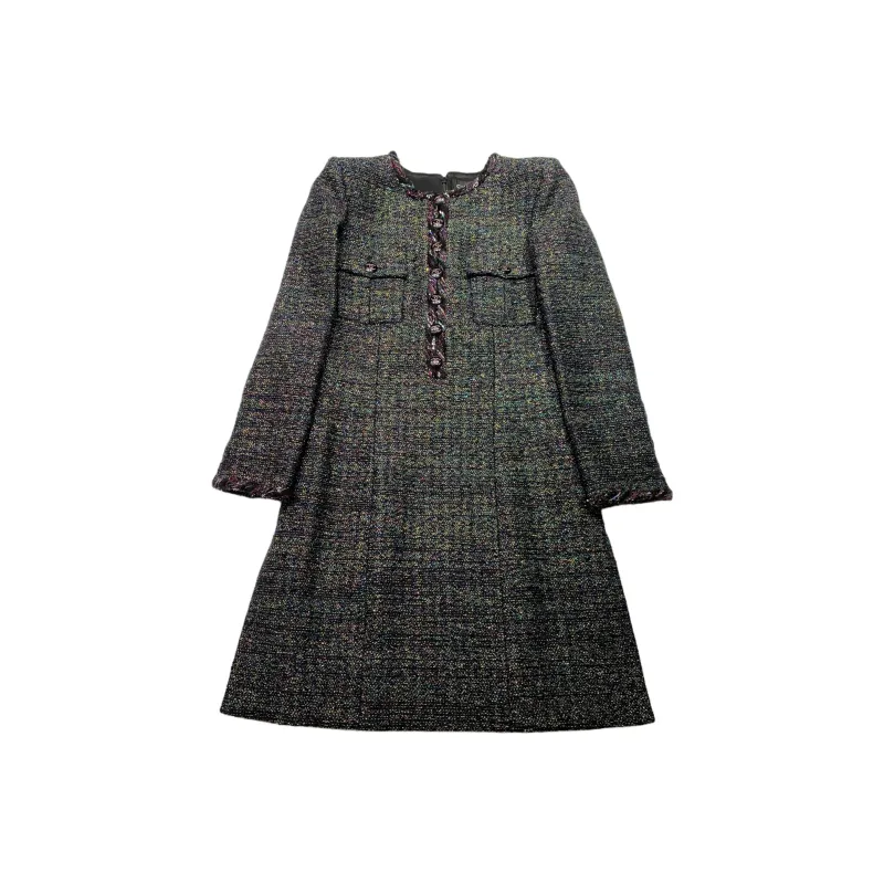 CHANEL 21K Long Sleeved Dress Women's Multicolor-0