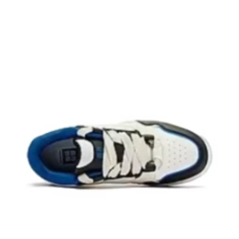 QIAODAN Pinwheel·Zero Zero Warm Slip-Resistant Low-Top Skateboard Shoes Men's Blue-3