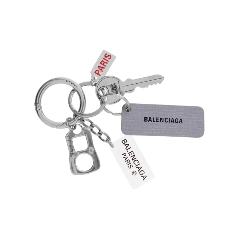 Balenciaga Brass Bag Charm Bag Merch Unisex Silver-1