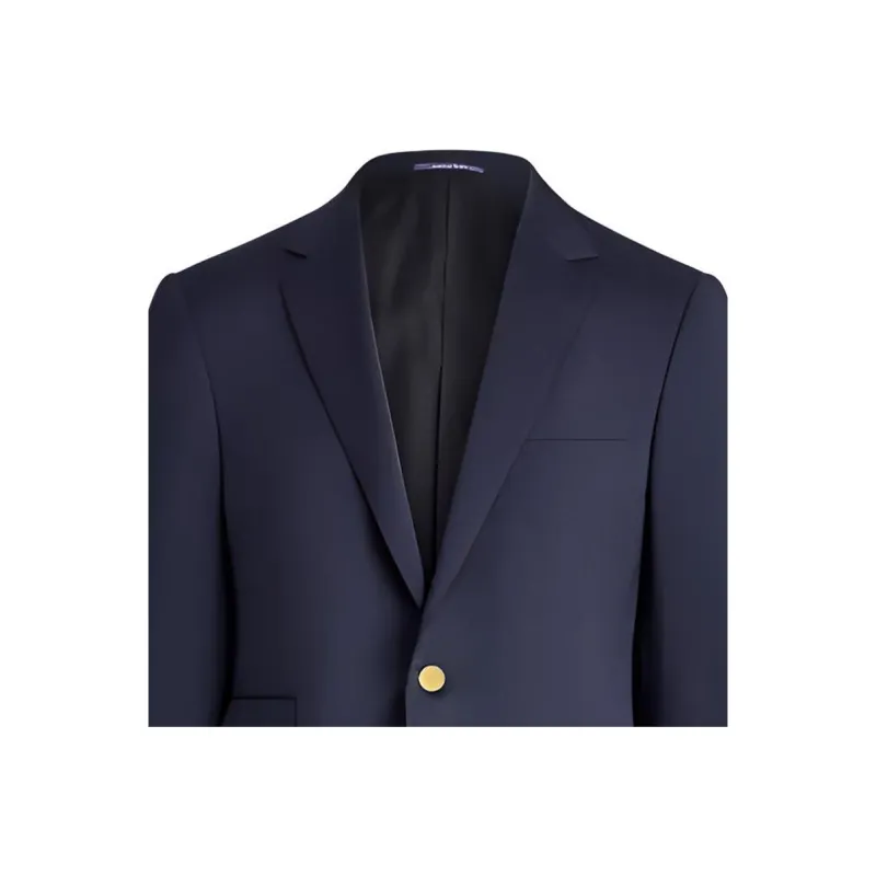 Polo Ralph Lauren Gregory Hand-Tailored Wool Serge Blazer Business Suit Men's Dark Blue-4