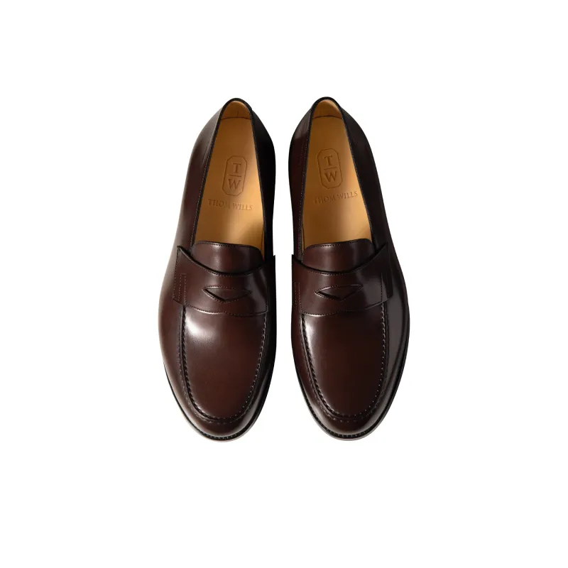 THOM WILLS Business Casual Slip on Calfskin Slip on Loafers Men's-7