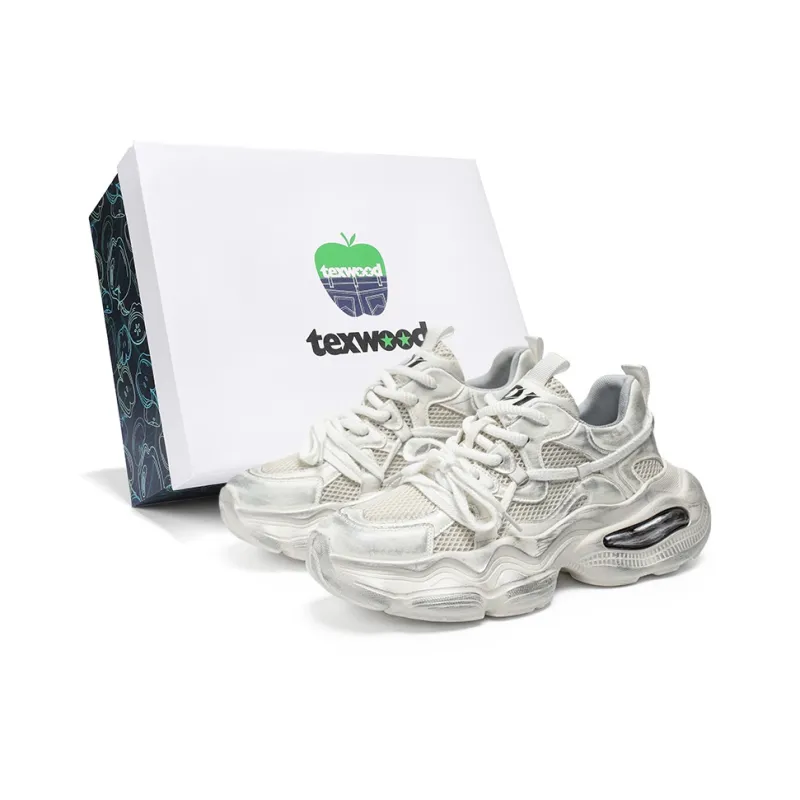 TEXWOOD Non slip Lightweight Low Top Chunky Sneakers Men's-2