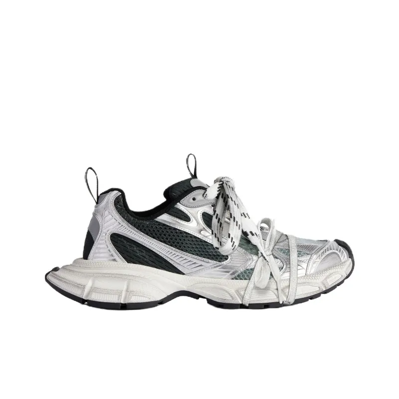 Balenciaga 3XL Low Top Chunky Sneakers Women's Silver-1