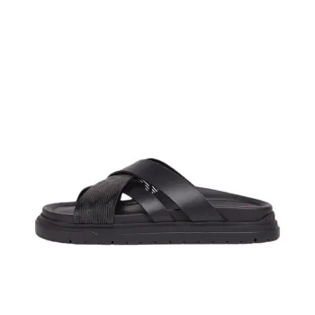 FENDI Slip Resistant Slide Slippers Men's Black