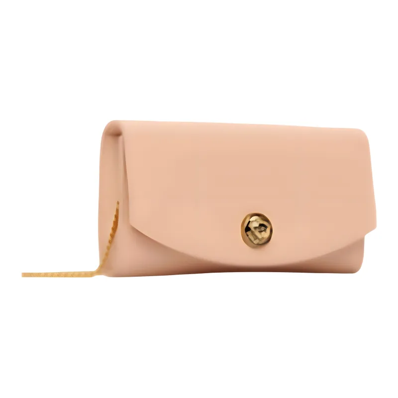 BALMAIN Calfskin Shoulder Bag Women's Pink-1