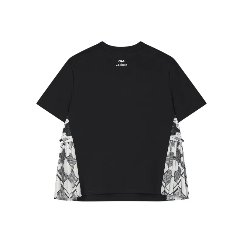 FILA x M.C.ESCHER SS25 T Shirt Women's Jet Black BK-1