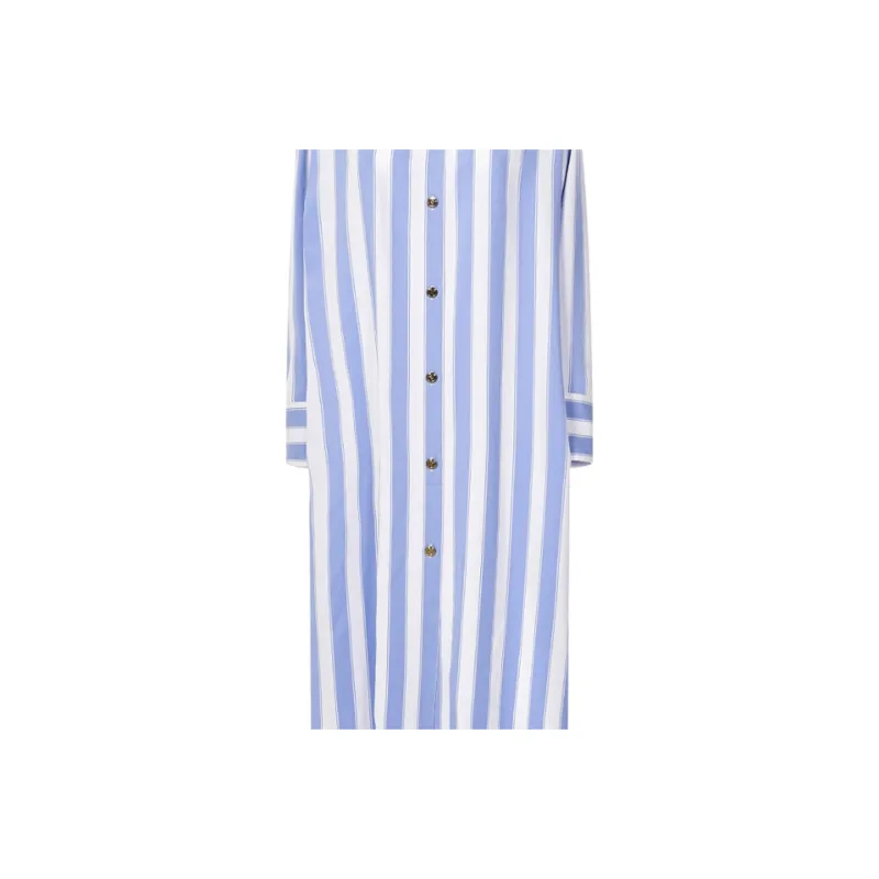 BALMAIN Long Sleeved Dresses Women's Blue-3