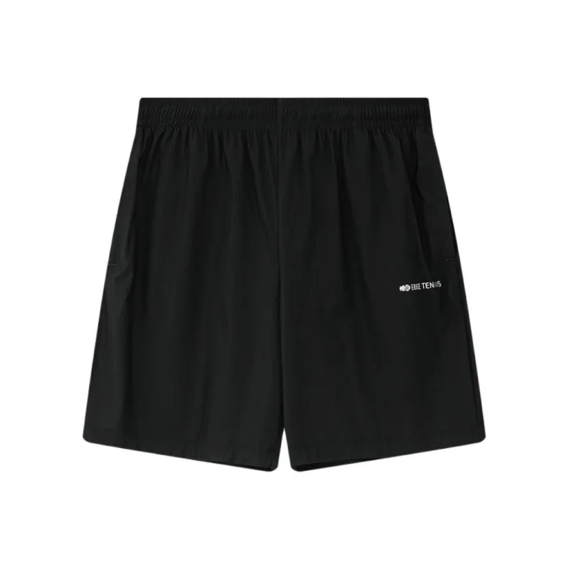 Erke Tennis Series Casual Shorts Men's Jet Black-0