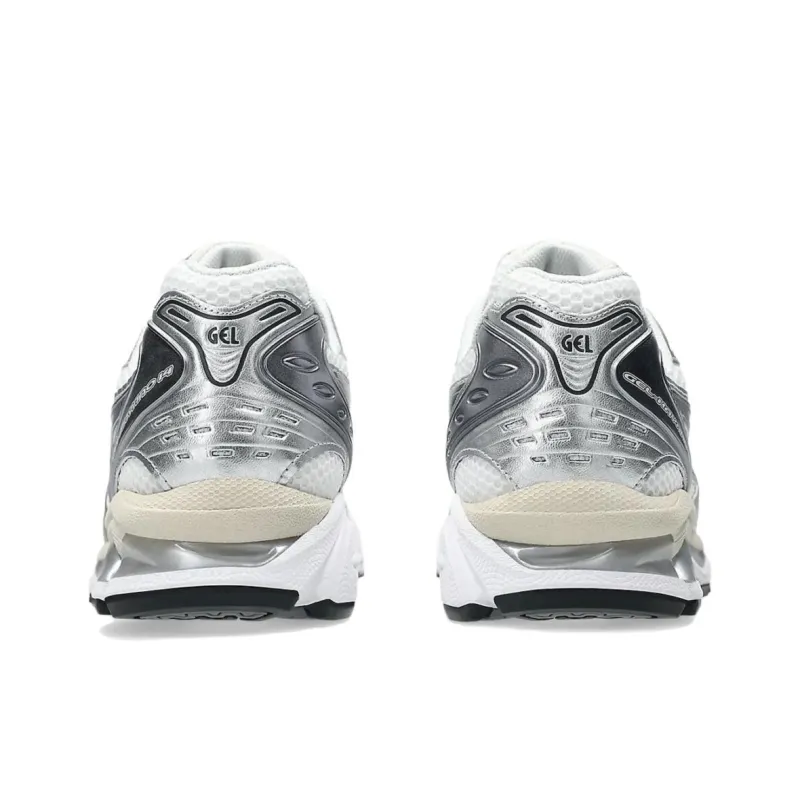 Asics Gel Kayano 14 Abrasion Resistant Breathable Low Top Casual Running Shoes Unisex Silver White-4
