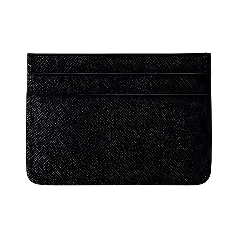 SAMSONITE Cow Leather Card Holder Men's Black-4