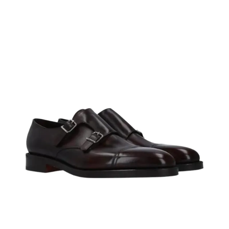 JOHN LOBB William Dress Shoes, Monastic Shoes Men's Dark Brown-2