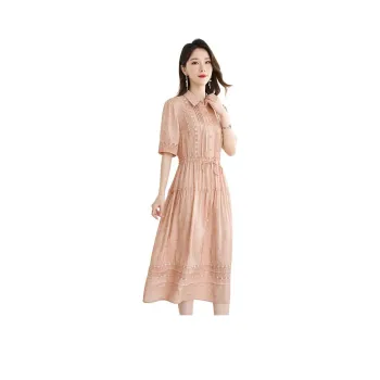 Yi Mengyuan Silk Short Sleeved Dress Women's