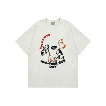 ZAO FU NIAO T Shirts Women's White Gray