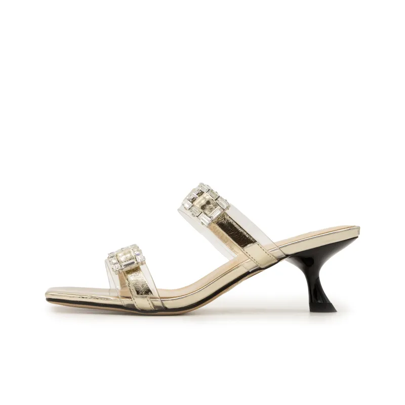 FED Slip Resistant Slide Slippers Women's Gold-0