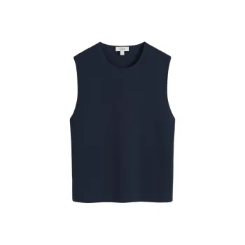 COS Tank Tops Men Navy Blue