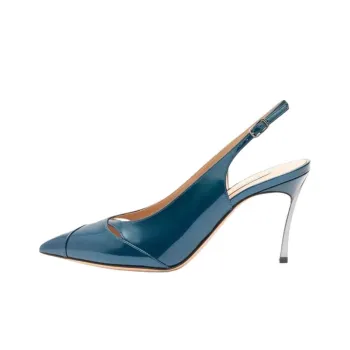 Casadei Samurai Blade Slim Heel High Heels 8cm Women's Blue