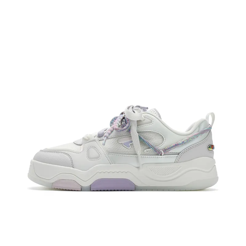 FILA FUSION BANK III Low Top Skateboard Shoes Women's White-7