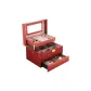 Red Triple-Layer Fully Automatic Drawer