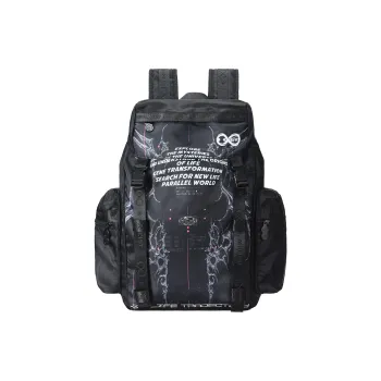 8atheist Polyester Backpack Unisex Black