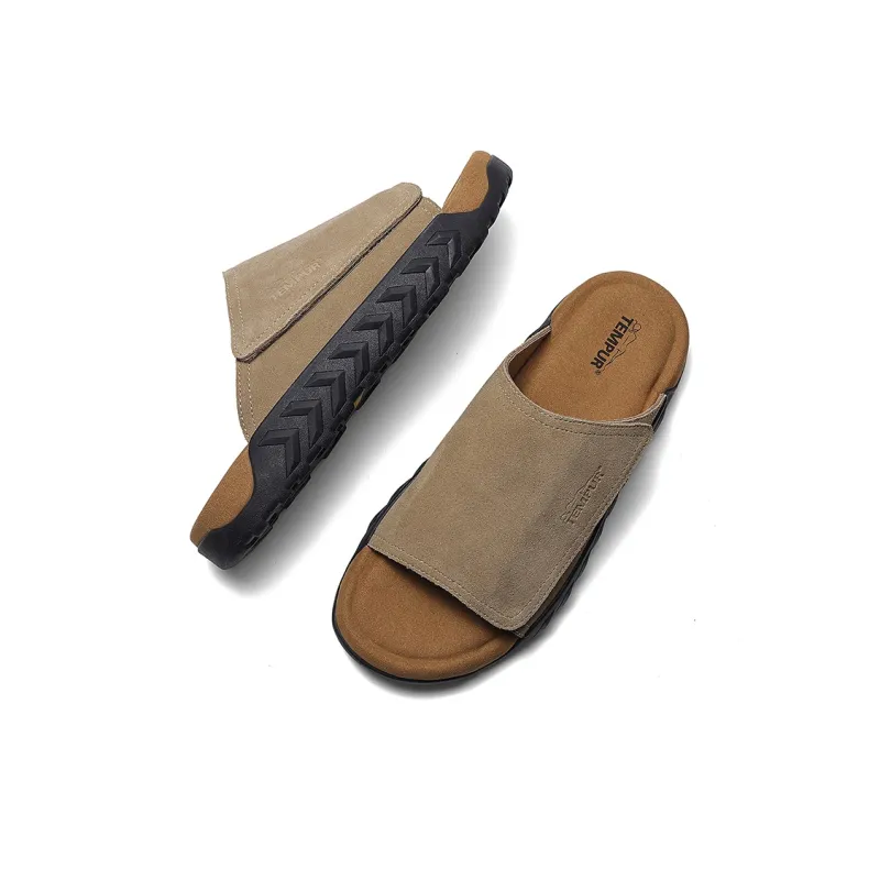 TEMPUR Slide Slippers Men's Khaki-4