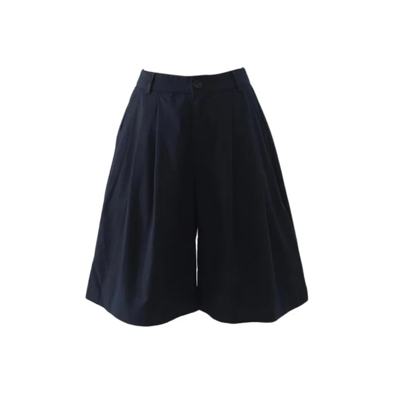 OROI Casual Shorts Women's Blue Five Button-0
