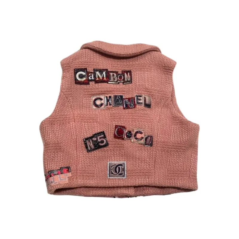 CHANEL Vests Women's Pink-1