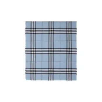 Burberry Wool Knit Scarves Women's Blue