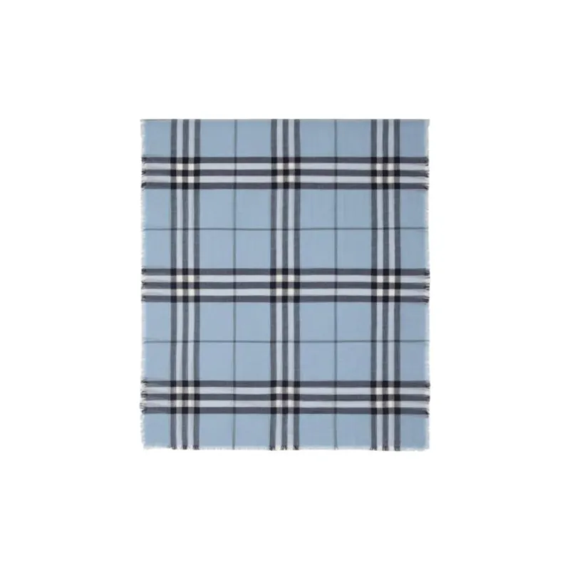 Burberry Checked Wool Scarf-0