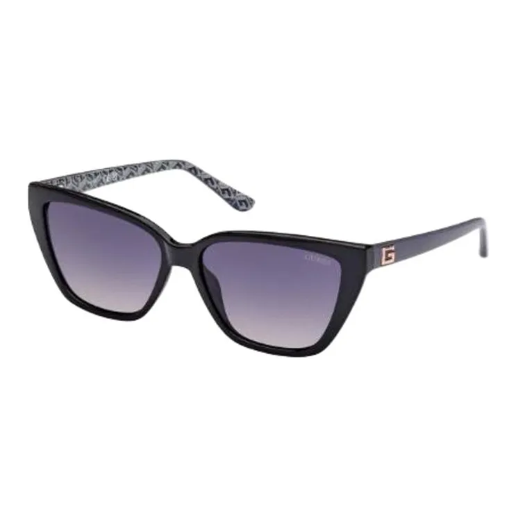 GUESS Injection Cat Eye Sunglasses Women's Black-0