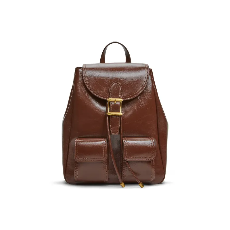 CHARLES&KEITH PU Backpack Regular Women's Multicolor-6