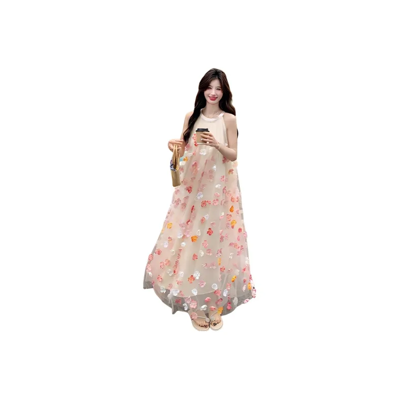 Garbege Slip Dresses Women's Multicolor Dress-0