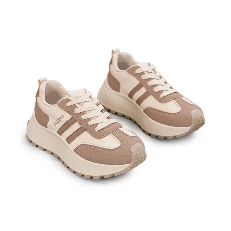 Gai Renpu Slip Resistant, Abrasion Resistant, Breathable Low Top Chunky Sneakers Women's-6