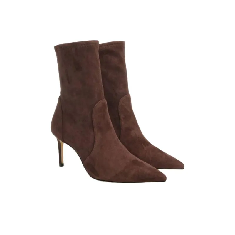 Stuart Weitzman/SW Power Ankle Boots 7.5cm Women's Brown-2