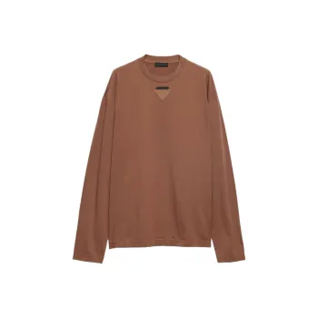 PRADA T Shirts Men Brown