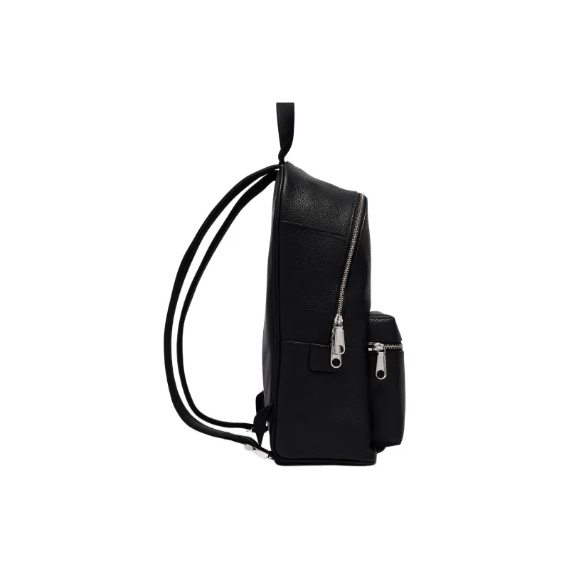 MARC JACOBS Pebble Leather Backpack Unisex Black-1