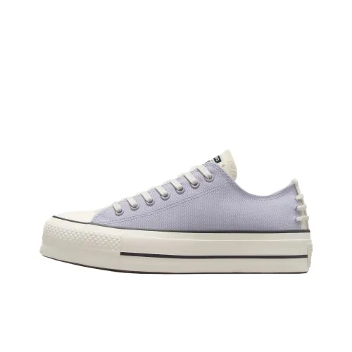 Converse Chuck Taylor All Star Lift Anti Slip Wear Resistant Low Top Canvas Shoes Women's Light Purple
