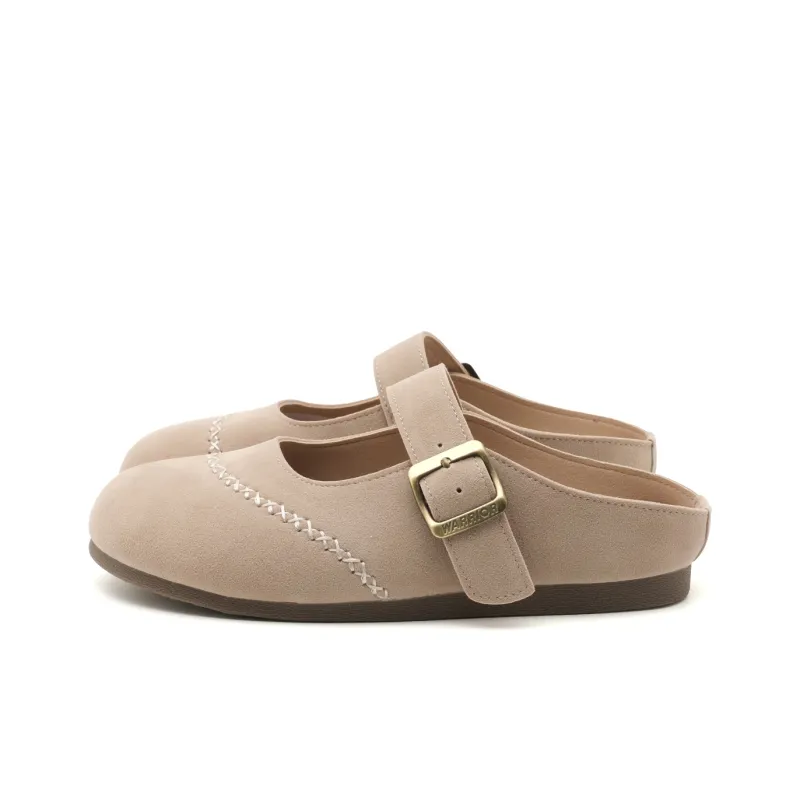 Warrior Closed Toe Mules Coverage Abrasion Resistant Lightweight Slip Resistant Low Top Casual Shoes Women's Sand-2