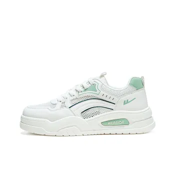 Warrior Slip Resistant Lightweight Height Increasing Low Top Skateboard Shoes Men's Beige Green