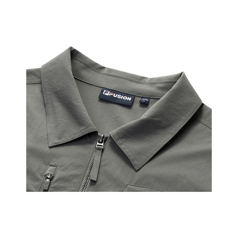 FILA FUSION FILA FUSION X Shirt Men's Washed Gray DY-2