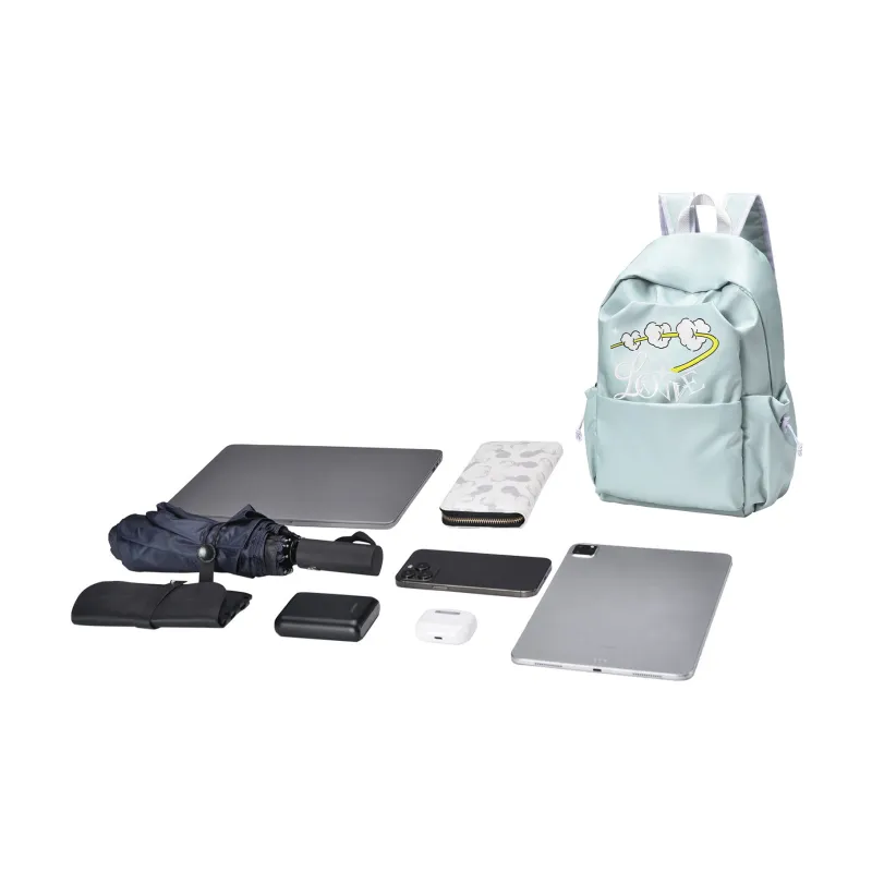 DRACONITE Polyester Backpack Regular Unisex Gray Blue-17